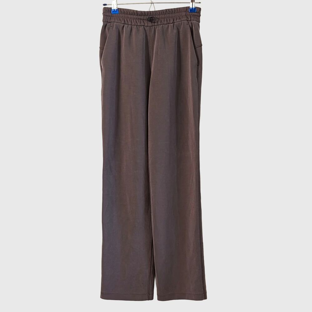 Lululemon Softstreme High-Rise Pants Size 4 Brown Wide Leg Espresso Soft